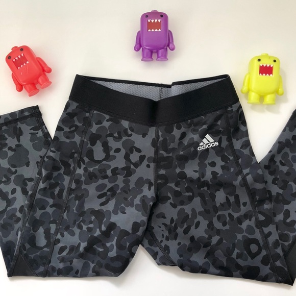 adidas Pants - Adidas Tech Fit Medium Compression Animal Print XS